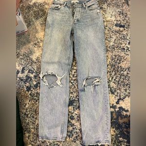 Women curve love high rise dad jeans